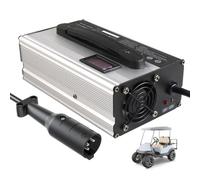 HYDTGZ Chargeur de Batterie 48 V 15 A pour Voiturette de Golf Club Car | Avec écran LED, charge d'entretien et prise ronde à 3 broches