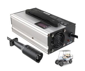 HYDTGZ Chargeur de Batterie 48 V 15 A pour Voiturette de Golf Club Car | Avec écran LED, charge d'entretien et prise ronde à 3 broches