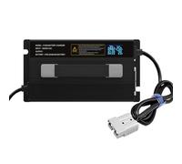 HYDTGZ Chargeur de Batterie Automatique pour Chariot Élévateur avec Prise Anderson 50 A et Écran LCD, Compatible avec Transpalettes, Autolaveuses et Voiturettes de Golf,60v 15a