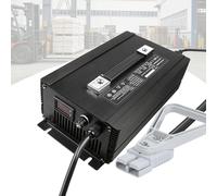 HYDTGZ Chargeur de Batterie pour Chariots Élévateurs avec Prise Anderson 350 A Chargeur Intelligent 2000 W 3 Étapes pour Batteries au Plomb Acide,Noir,60V 25A