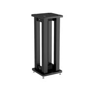 HYDTGZ Supports d'Enceintes en Bois Universels et Remplissables Hauteur 30/40/50/60/70/80 cm Base de Caisson de Basses pour Enceintes d'Étagère,Noir,25 x30 x60cm