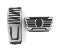 HYEBNP Compatible avec Les pédales d'accélérateur et de Frein Ghibli Quattroporte Levante 2014-2021, Couvercle décoratif en Alliage d'aluminium argenté (2 pièces)
