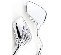 HYEBNP Rétroviseurs de Moto chromés, Gauche et Droit, for Boulevard M109R, M50, M90, M95, C109R, C50, 1 Jeu