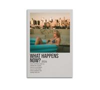 HYEDHGD MJIFEI Poster What Happens Now de Dasha - Art mural vintage - Décoration de chambre à coucher - 50 x 75 cm - Style sans cadre