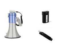 HYEFDWS Haut-Parleur mégaphone Portable de 50 W, enregistreur, Grand Volume, amplificateur portatif d'extérieur, Haut-Parleur léger
