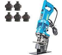 HYEFDWS Perforatrice hydraulique électrique pour métaux avec 5 Matrices pour Fer, cuivre, Aluminium, plaques, cornières, Acier, profilés