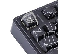 Hyekic Artisan ESC Keycaps, Crystal Jelly Spider Web Keycaps, Translucent Resin Handmade Mechanical Keycaps DIY Personalized Keycaps, Single 1U Replace Key for ESC Key Mechanical Keyboard