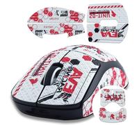 Hyekic Mouse Grip Tape Fit for Logitech G Pro X Superlight, 6 Pieces Anti-Slip Gaming Mouse Skins Self-Adhesive Pre-Cut Stickers Sweat Resistant Easy to Use Professional Mice Upgrade Kit
