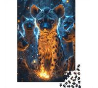 Hyena Pack Firelight, Puzzle Papier 1000 Pièces, 52x38cm/1000pcs