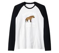 Hyena Wildlife Forest Animal Soutien émotionnel Manche Raglan
