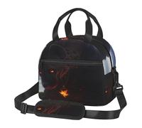 Hyenas - Sac à déjeuner isotherme pour femme, durable, imperméable et portable, petite boîte à déjeuner, porter des sangles à bandoulière