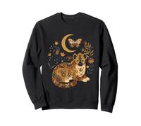 Hyène céleste bohème, Lune Florale Sweatshirt