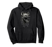 Hyène fondante dégoulinante féroce Hyaena Art Animal Graphic Sweat à Capuche