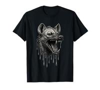 Hyène fondante dégoulinante féroce Hyaena Art Animal Graphic T-Shirt