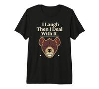 Hyène rieuse tachetée Hyena Lover Dark Humour T-Shirt Haut de Gamme