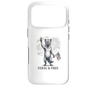 Hyène Sauvage et Libre Hyène Patriotique Amusante du 4 Juillet Coque pour iPhone 17 Pro
