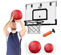 HYES 24" x 16" Panier de Basket Interieur pour Adultes et Enfants, Panier de Basket Chambre Kit avec 2 Ballons, Pompes, Jouet de Sport pour l'intérieur et l'extérieur