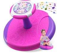 HYES Sit and Spin Carrousel Licorne Chaise pivotante à 360° avec lumières LED et musique Jouet sensoriel Cadeau pour garçons et filles de 2, 3, 4 ans
