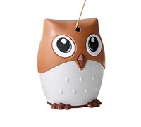 Hyever Distributeur de cure-dents automatique en forme de hibou mignon pour table, restaurant, cuisine et fête (marron foncé)