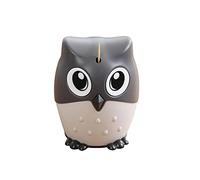 Hyever Distributeur de cure-dents automatique en forme de hibou mignon pour table, restaurant, cuisine et fête (gris foncé)