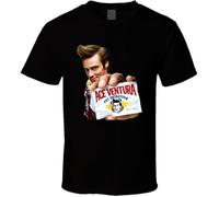 HYEWOI Ace Ventura Pet Detective 90s Comedy Movie Fan T Shirt BlackXXL