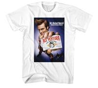 HYEWOI Ace Ventura Pet Detective Full Color Movie Poster Men's T Shirt WhiteM