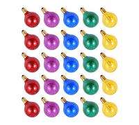 Hyexu 25PCS G40 Tungstène Ampoule Remplacement 5 Couleurs 7W 220-240V Globe Ampoule E12 Base Ampoules pour Patio Maison Décoration De Fête De Mariage