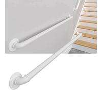 HYEYXKF Main Courante Blanche pour escaliers, Barre de Pied de comptoir de Bar, rampes murales, Rampe d'escalier pour intérieur extérieur Barre de Support de Barre d'appui - Fer forgé (Size : 180cm)