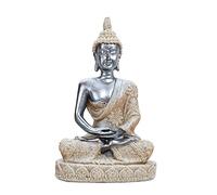 HYFAN - Figurine de yoga harmonieuse avec statue de Bouddha pour petite méditation, décoration de sculpture Feng Shui, décoration de sculpture pour maison, bureau, ordinateur (noir 4)