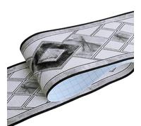 HyFanStr Frise Murale Adhesive 3D Amovibles Blanche Noir Bordure De Papier pour Chambre Cuisine Salon 500X10cm