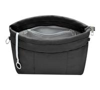 HyFanStr Organisateur de Sac à Main en Nylon pour Femmes, Bag In Bag Pochette Sac de Rangement Intérieur avec à Fermeture éclaire Extra Grand Noir