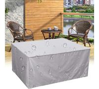 HYFBH Housse Salon de Jardin, 200x80x100cm Housse Table de Jardin imperméable, Housse de Meubles de Jardin Rectangulaire Imperméable Anti-UV 420D Tissu Oxford Bache Table Exterieur