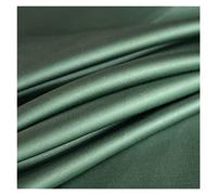 HYFEUOKF Drap De Lit Soie Drap Plat de Couleur Unie Drap de lit en Soie de mûrier Naturel King Queen Size Luxe Drap de lit Confortable Super Doux pour Soie(Green,250x270cm)