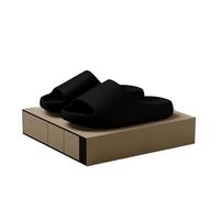 HYFEUOKF Pantoufles de Nuage Pantoufles de Noix de Coco, Sandales de Plage à Semelles épaisses for Hommes et Femmes, Sandales EVA, Sandales d'été à Semelle Souple pour l'été et Le Jardin(Black,40-41)