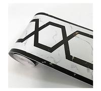 HYFEUOKF PVC auto-adhésif étanche 3D autocollant mural cuisine salle de bain coup de pied ligne taille papier peint frontières amovible autocollants décor(WB08 19)