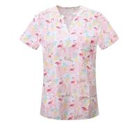 HYFEUOKF Uniformes d'infirmière, Uniformes de Travail for dentistes, vêtements de Travail for Salons de beauté et pharmacies(Color3,M)