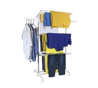 Hyfive Vêtements Airer Etendoir très Grand Niveau 3 Séchage Vêtements Pliable Rampe