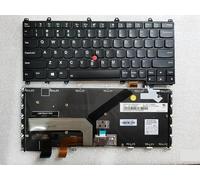 HYFOZAE Clavier rétroéclairé américain d'origine pour ThinkPad Yoga 260, 370, X380 S1 4e génération (FRU 01AV675, 01EN386, 01HW575, 01HW615, Anglais)(Black)