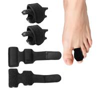 HYFZOD 4 Pièces Redresseur d'Orteils, Orthese Orteil en Griffe Réglable, Correcteur pour Orteils en Marteau, Attelle de Doigt pour Soulager la Douleur, Usage Quotidien