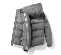 HYFZXWX Doudoune homme et femme As_ton Mar_tin hiver épaississement chaud manteau de ski coupe-vent à capuche basket/D/XS