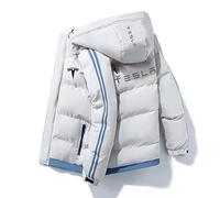 HYFZXWX Doudoune homme et femme Te_sla hiver épaississement chaud manteau de ski coupe-vent à capuche basket/G/XXS