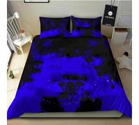 HYFZXWX Ensemble housse de couette drap de lit 3 pièces doux et respirant Vo_LVo Literie en microfibre imprimée en 3D + 2 taies d'oreiller Pantalon/D/220x240cm