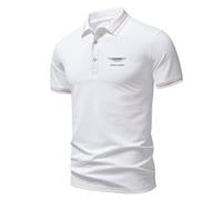 HYFZXWX Polo de golf pour hommes pour As_ton Mar_tin revers T-shirts à manches courtes T-shirt décontracté personnalisé/A/L