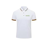 HYFZXWX Polos Revers Plain FES-TOOL Impression T-shirt à manches courtes Top Hommes et femmes Coton Travail décontracté femme/A/L