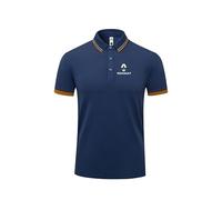 HYFZXWX Polos Revers Plain Ren-ault Impression T-shirt à manches courtes Top Homm es et femmes Coton Travail décontracté tee/B/XL