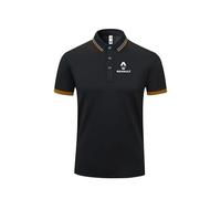 HYFZXWX Polos Revers Plain Ren-ault Impression T-shirt à manches courtes Top Hommes et femmes Coton Travail décontracté tee/C/L