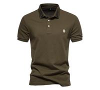 HYFZXWX Polos Revers treillis nis_mo Impression T-shirt à manches courtes Top HommesFemmes Chemise en coton Fille/E/M