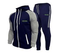 HYFZXWX Sweat-shirt à capuche en coton FES-TOOL pour hommes/femmes, costume pantalon, vêtements de sport classiques, vêtements de jogging décontractés zip/D/M