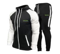 HYFZXWX Sweat-shirt à capuche en coton FES-TOOL pour hommes/femmes, costume pantalon, vêtements de sport classiques, vêtements de jogging décontractés zip/B/M