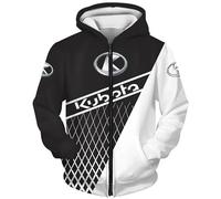 HYFZXWX Sweats à capuche pour hommes pour impression 3D Ku-Bota Pull à capuche décontracté Sweat-shirts Tops Étanche/A/4XL